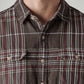 Men's Checkered Relaxed Fit Shirt - Detail View
