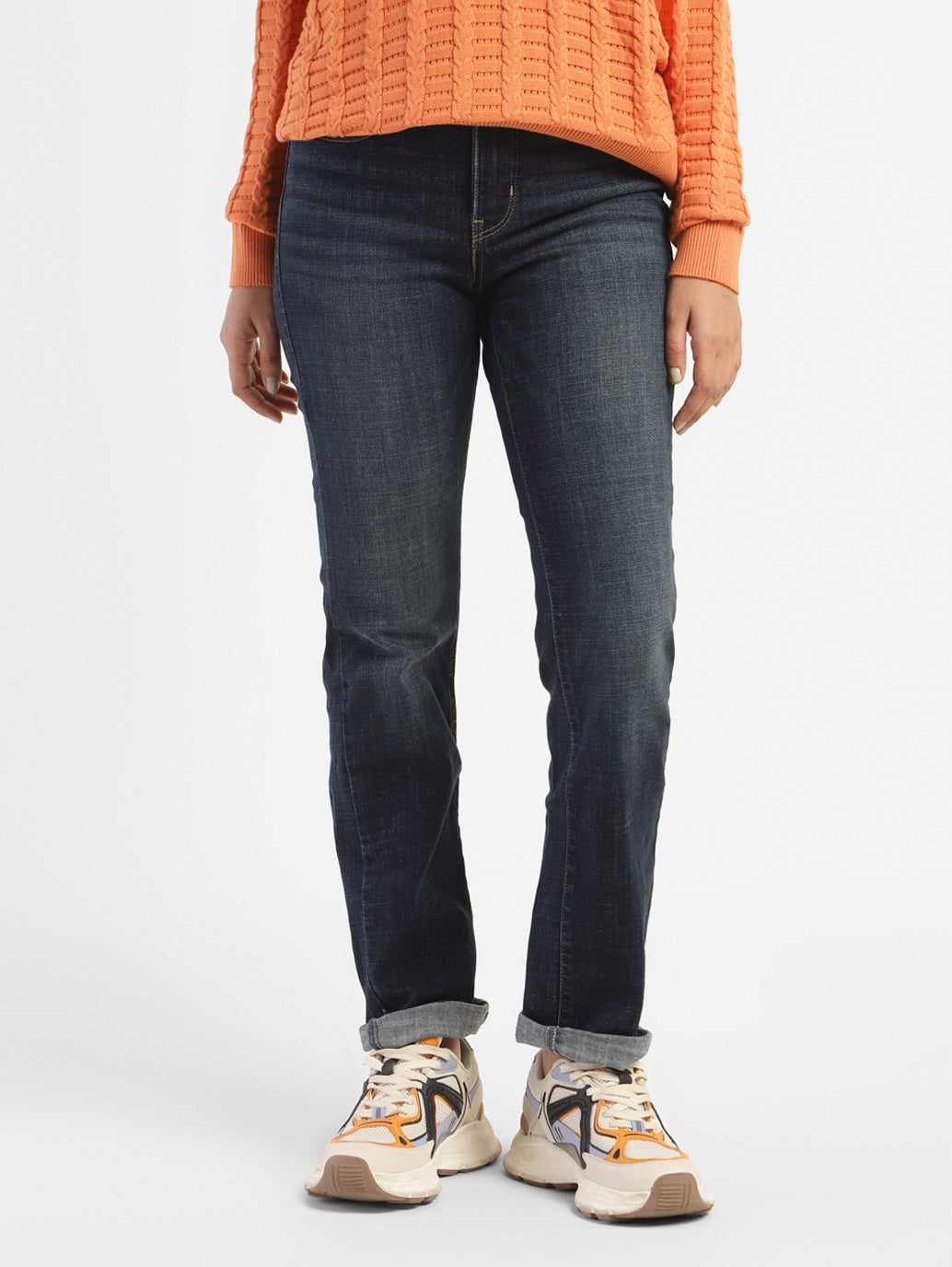 Women's 312 Blue Straight Fit Mid Rise Jeans - 31361919-0578-4369-a8b1-6f4c2fc2f4a4 View