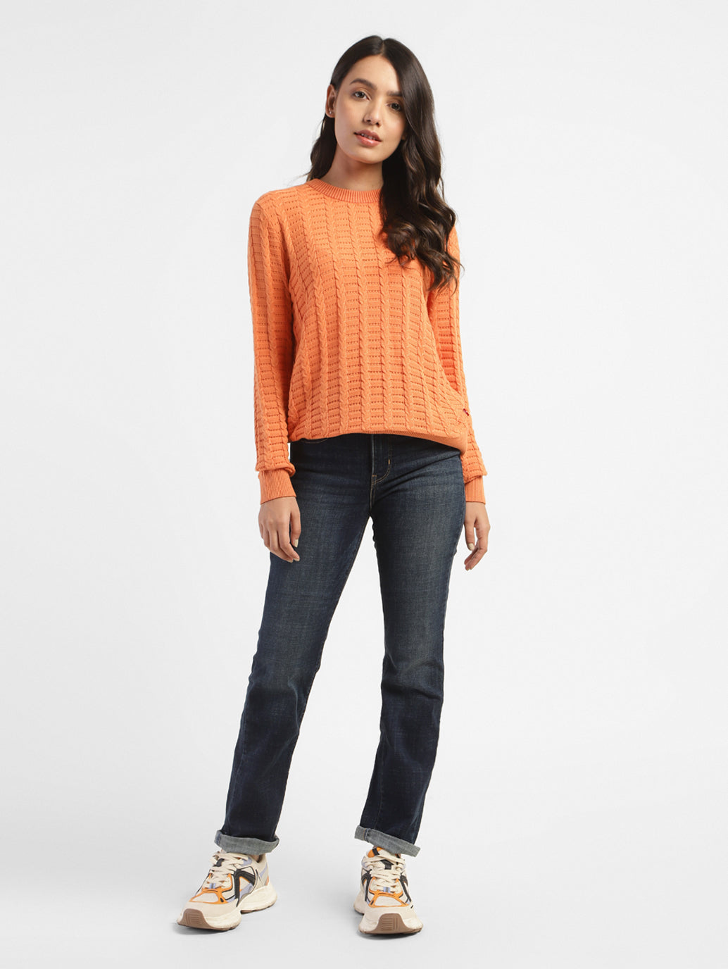 Women's 312 Blue Straight Fit Mid Rise Jeans - ef06fb32-df46-4195-b1ba-eb9bce042f9a View