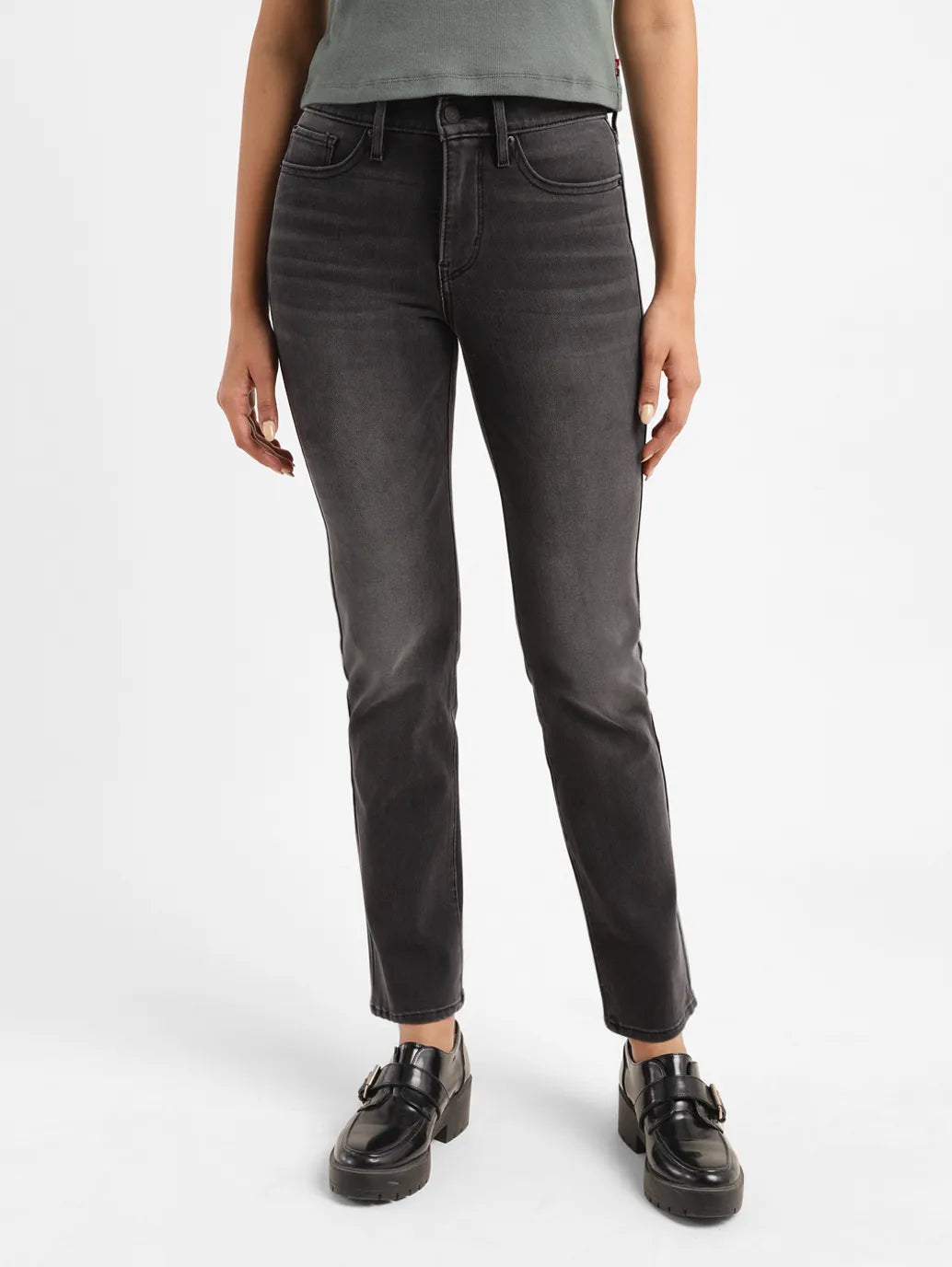 Women's 312 Grey Straight Fit Mid Rise Jeans - cc4df96b-2581-4d63-986d-f8df291fdb5f View