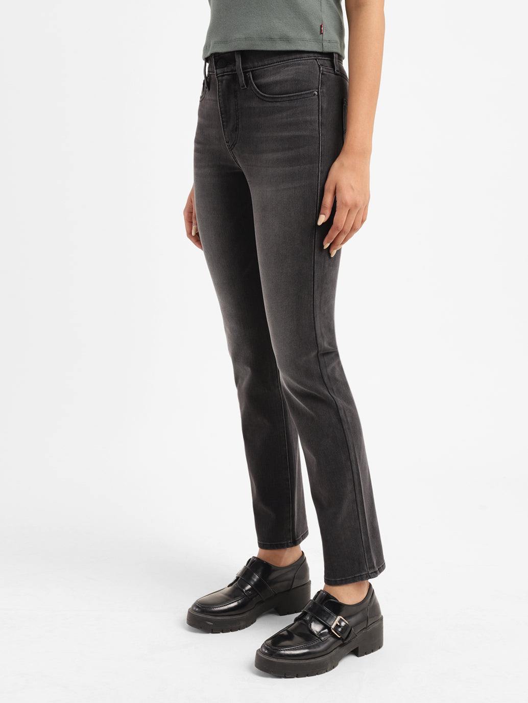 Women's 312 Grey Straight Fit Mid Rise Jeans - a6c413a8-df94-49cd-801e-4c2ea2be5d57 View