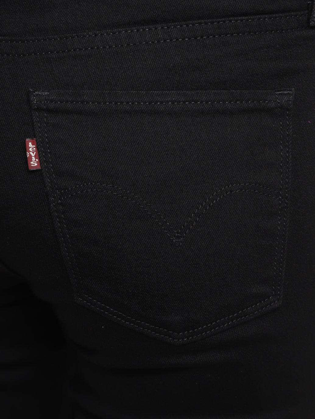 Women's 312 Black Straight Fit Mid Rise Jeans - 05830a0f-814c-4ede-a014-e2d630664f26 View