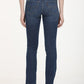 Women's 312 Blue Straight Fit Mid Rise Jeans - Back View