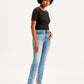 Women's 312 Blue Straight Fit Mid Rise Jeans - Side View