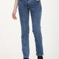 Women's 312 Blue Straight Fit Mid Rise Jeans - Front View