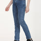 Women's 312 Blue Straight Fit Mid Rise Jeans - RightSide View