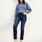 Women's 312 Navy Blue Straight Fit Mid Rise Jeans - Styleshot View
