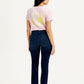Women's 312 Navy Blue Straight Fit Mid Rise Jeans - Back View