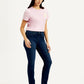 Women's 312 Navy Blue Straight Fit Mid Rise Jeans - Side View