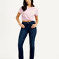 Women's 312 Navy Blue Straight Fit Mid Rise Jeans - Styleshot View