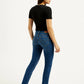 Women's 312 Blue Straight Fit Mid Rise Jeans - Back View