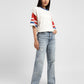 Women's Blue Ribcage Straight Ankle Fit High Rise Jeans - 363b1741-0d74-4a9e-b663-e71c74ac5c74 View