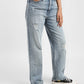 Women's Blue Ribcage Straight Ankle Fit High Rise Jeans - 9c1ee7ff-dc92-4374-9cf5-2adea4cb5f4a View