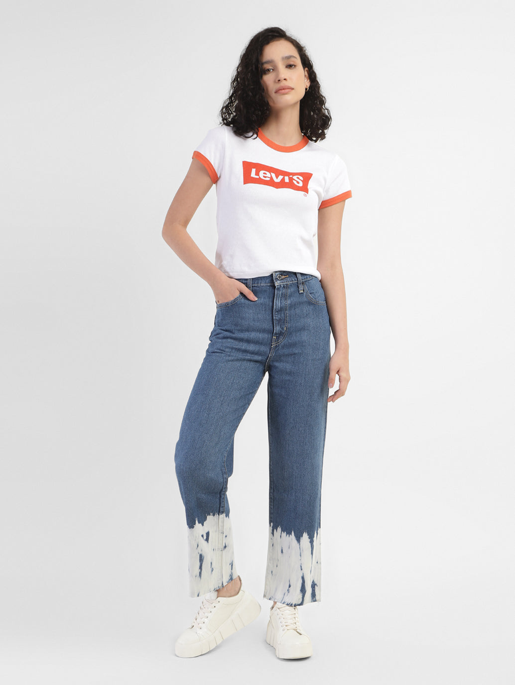 Levi's X Deepika Padukone 70's Blue High Flare Jeans