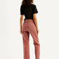 Women's Rust Ribcage Straight Ankle Fit High Rise Jeans - Back View