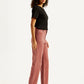 Women's Rust Ribcage Straight Ankle Fit High Rise Jeans - Side View