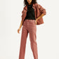 Women's Rust Ribcage Straight Ankle Fit High Rise Jeans - Styleshot View