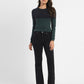 Women's 315 Navy Blue Flared Fit High Rise Jeans - 3291fe57-c144-4883-82d1-301144dc0744 View