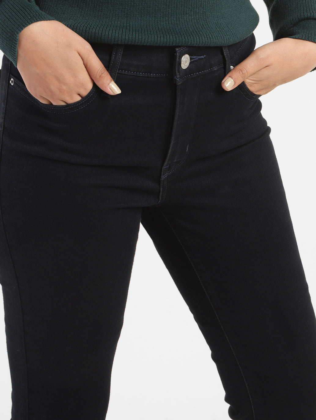 Women's 315 Navy Blue Flared Fit High Rise Jeans - 204ba658-16bf-4fd8-a7af-008f92180bbb View