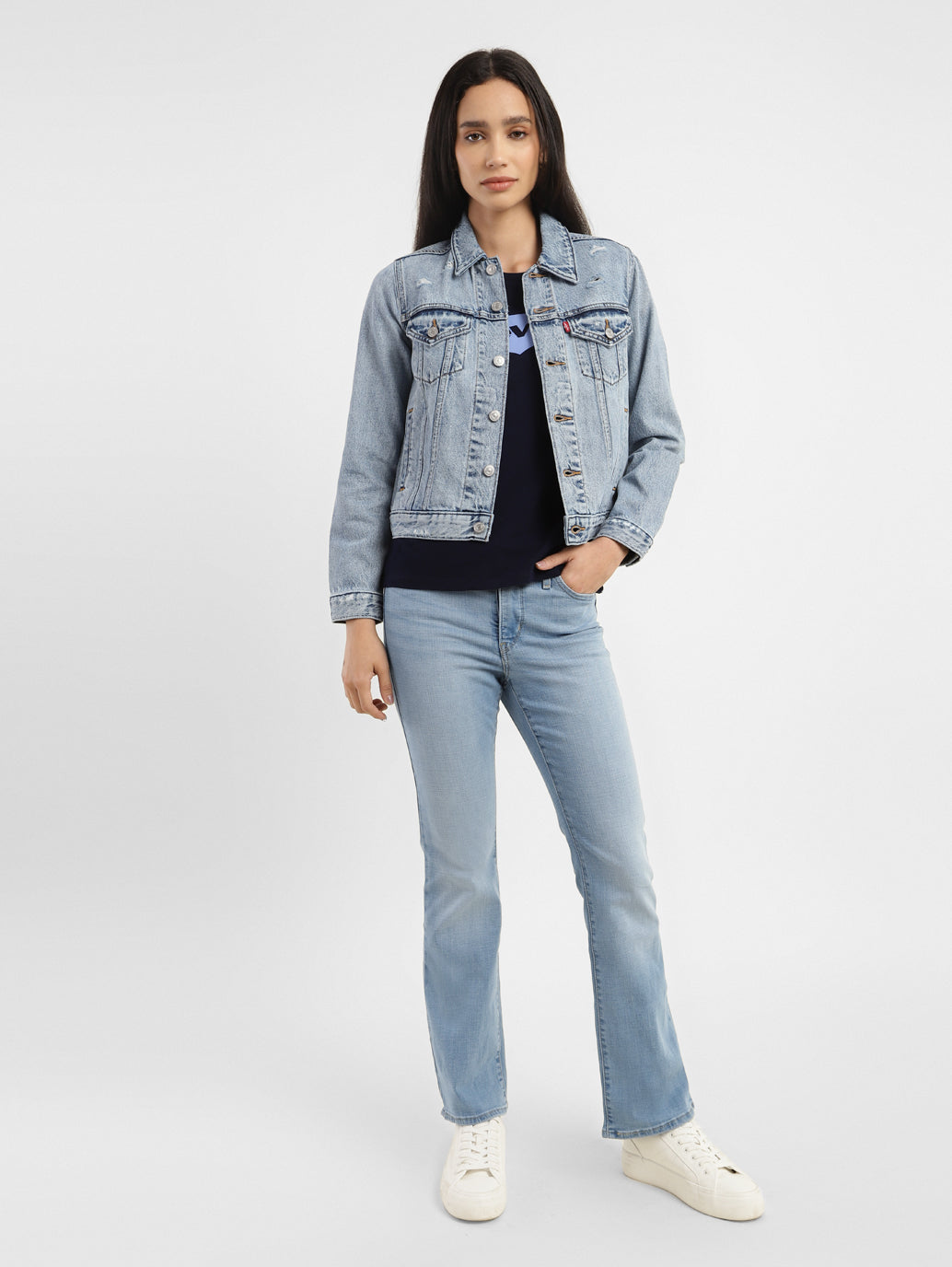 Women's 315 Blue Flared Fit High Rise Jeans - 63e2f8f4-f50c-4c5e-8770-ad9ab7b1712f View