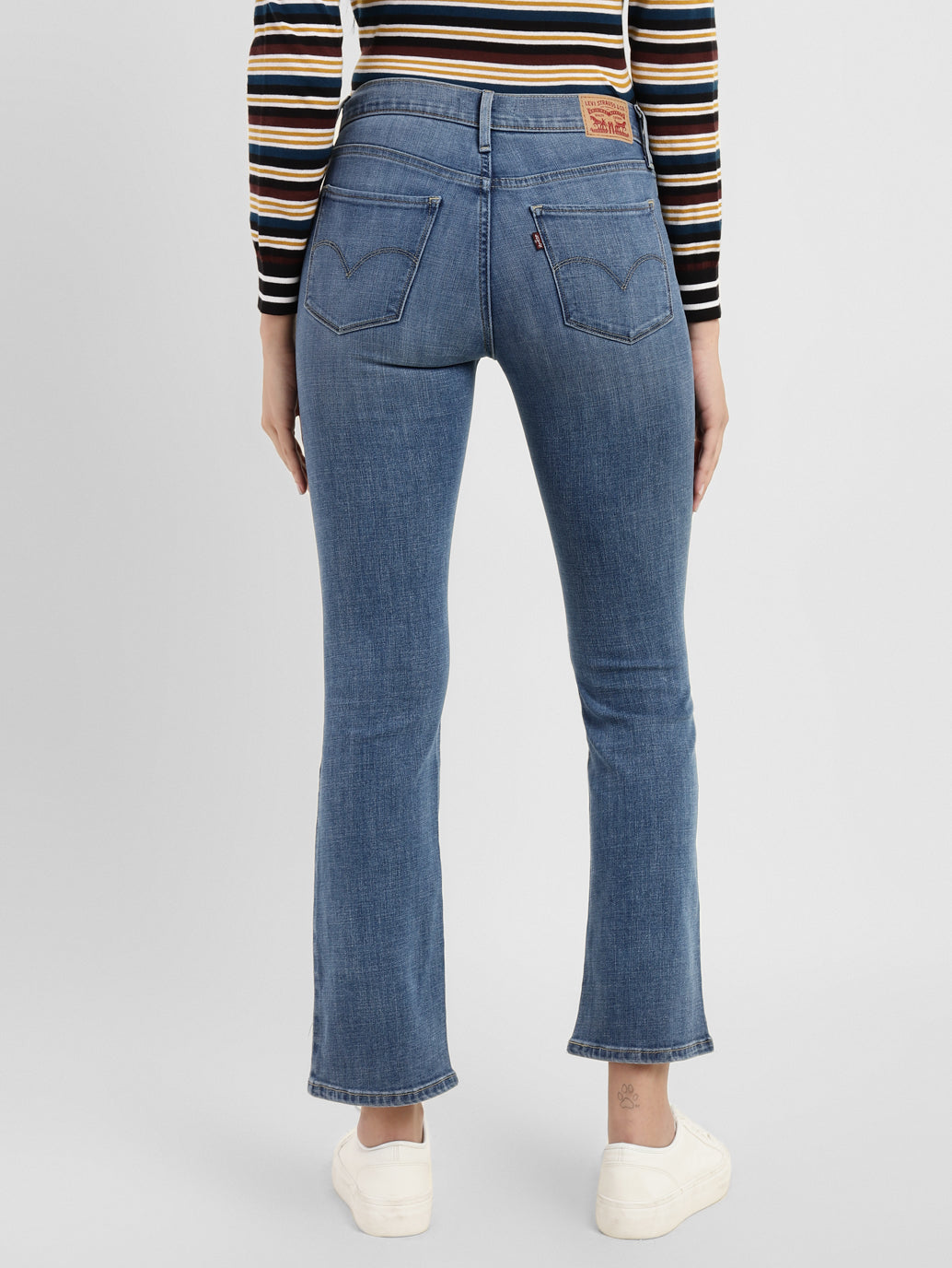Women's 315 Blue Flared Fit High Rise Jeans - 1b0e41e4-8522-474c-9c5e-4a27afc30155 View