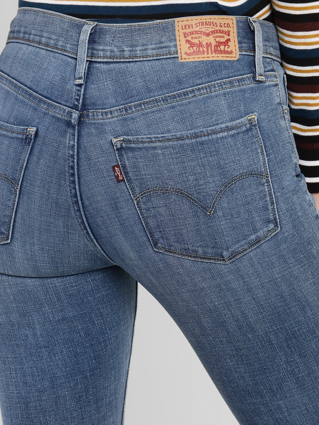 Women's 315 Blue Flared Fit High Rise Jeans - 434a1048-6d56-446c-8e41-db8d18ef1118 View