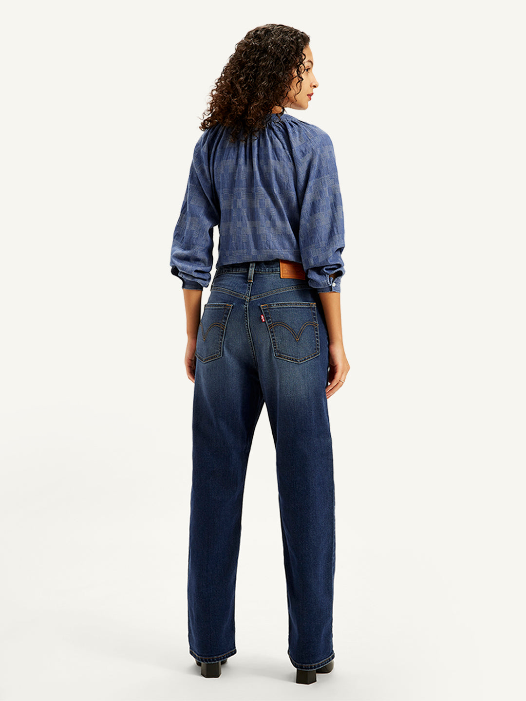 Women's 315 Blue Flared Fit High Rise Jeans - 20 View