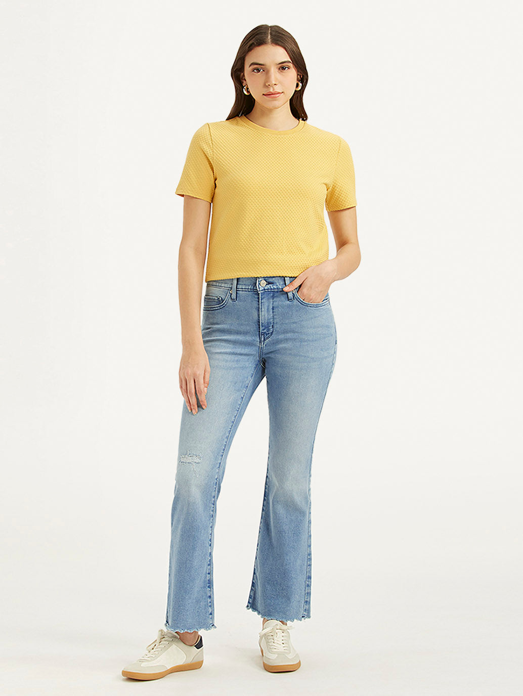 Women's 315 Blue Flared Fit High Rise Jeans - dc5dfab4-d67f-475f-9159-7006ea95c48b View