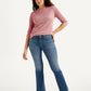 Women's 315 Blue Flared Fit High Rise Jeans - Styleshot View