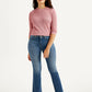 Women's 315 Blue Flared Fit High Rise Jeans - Front View