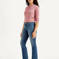 Women's 315 Blue Flared Fit High Rise Jeans - Side View