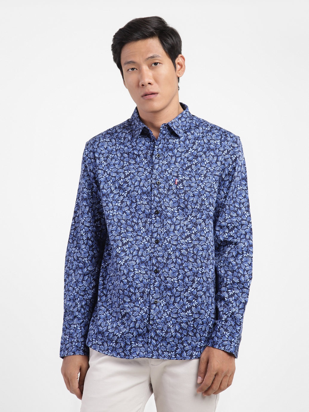Men's All Over Print Spread Collar Shirt - 32127327-ca23-47fe-9c39-ce767946553a View