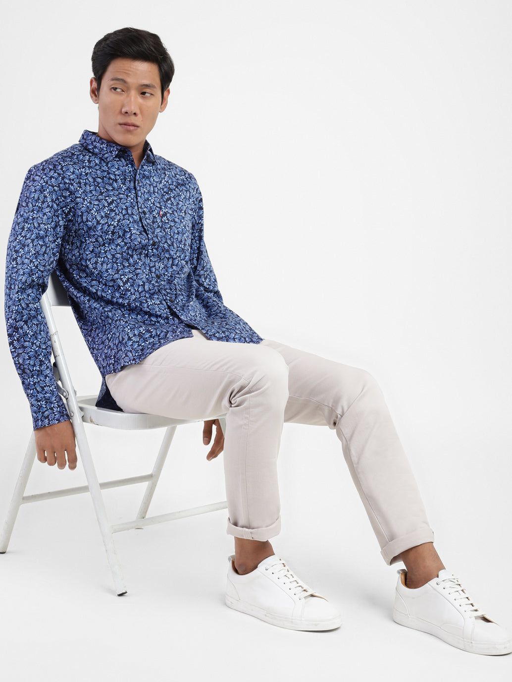 Men's All Over Print Spread Collar Shirt - 43216480-1be4-4883-94b0-3d3bdc05361e View