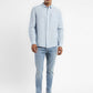 Men's Solid Spread Collar Linen Shirt - 7b47ea71-35ec-4761-a9cc-b45b0da9729a View