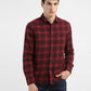 Men's Checkered Spread Collar Shirt - 0288be21-06e0-4e6c-9e72-59a207e4b7a7 View