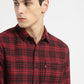 Men's Checkered Spread Collar Shirt - 26b5c02f-74b7-4ac7-a613-9c2470f7b226 View