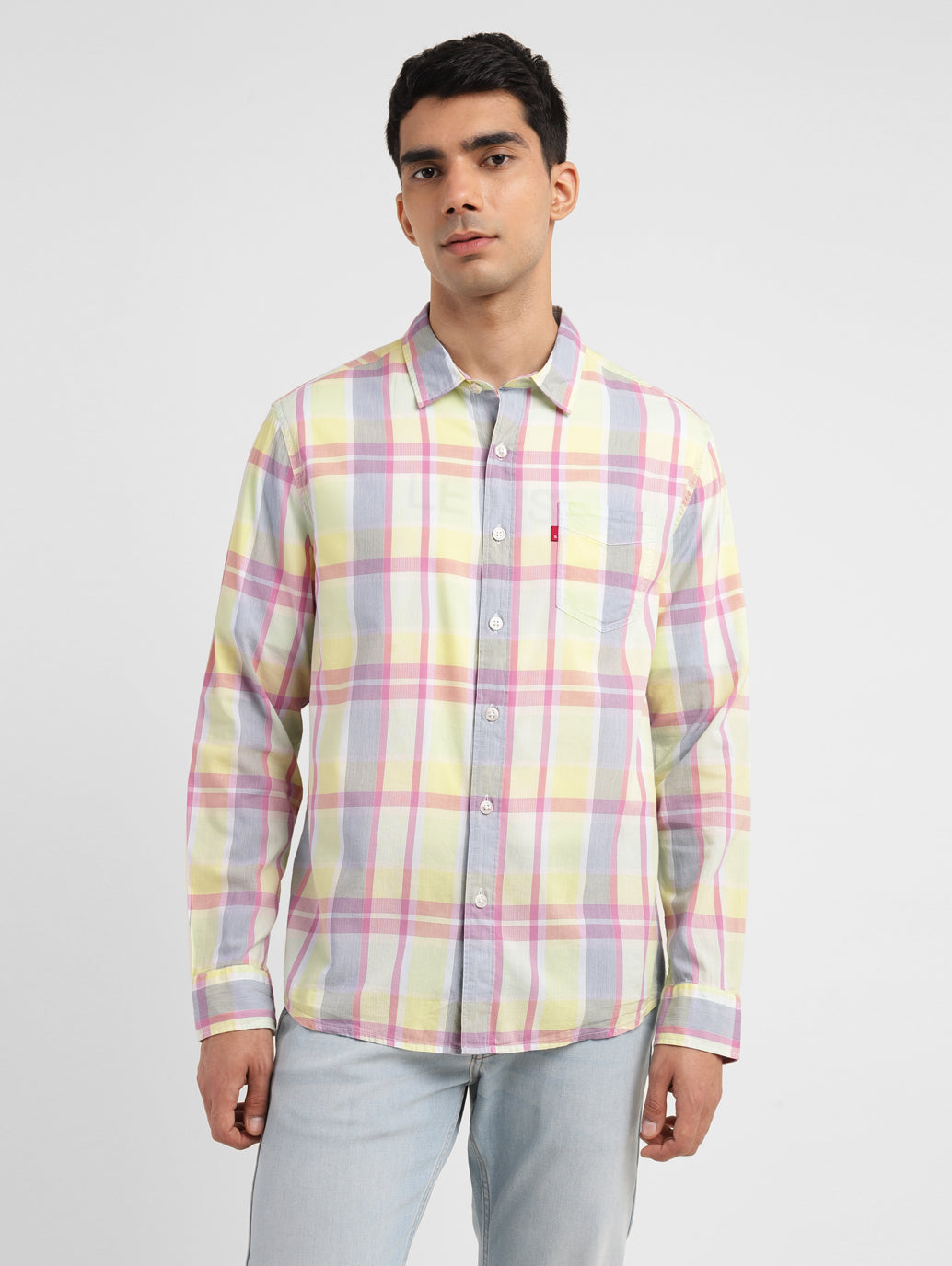Men's Checkered Slim Fit Shirt - 851e96fa-97b5-4bfa-9b34-8e0e19972a01 View
