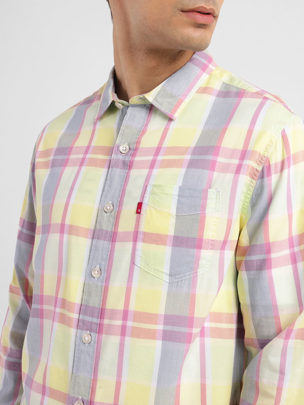 Men's Checkered Slim Fit Shirt - 9f9e06ba-10fd-45b1-b85b-c61d6f79961f View