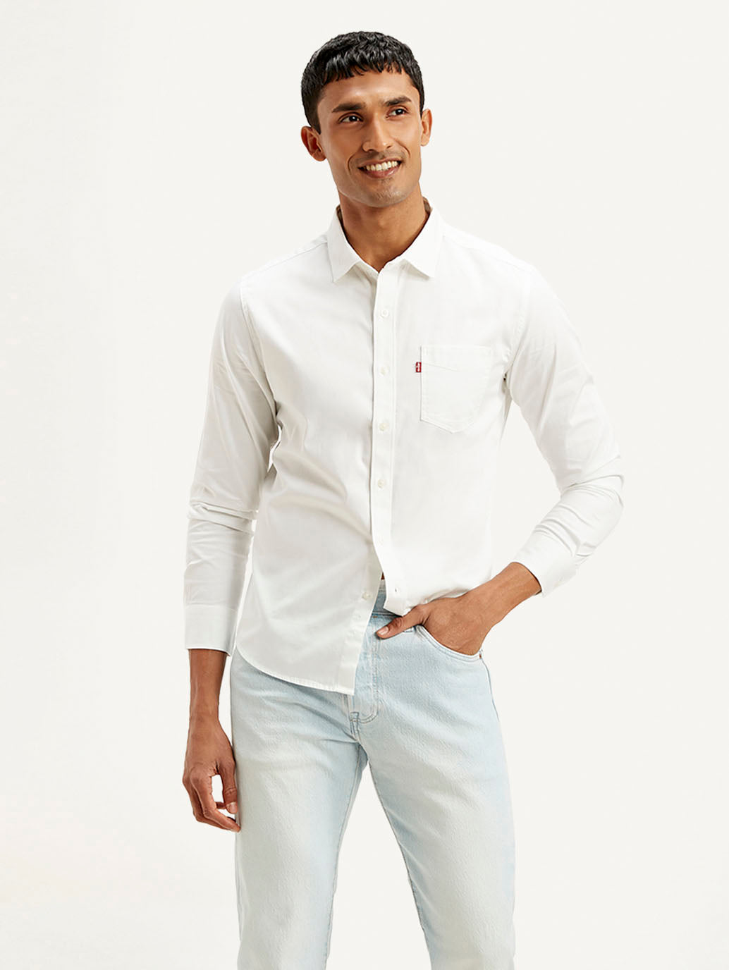 Men's Solid Slim Fit Shirt - Styleshot View