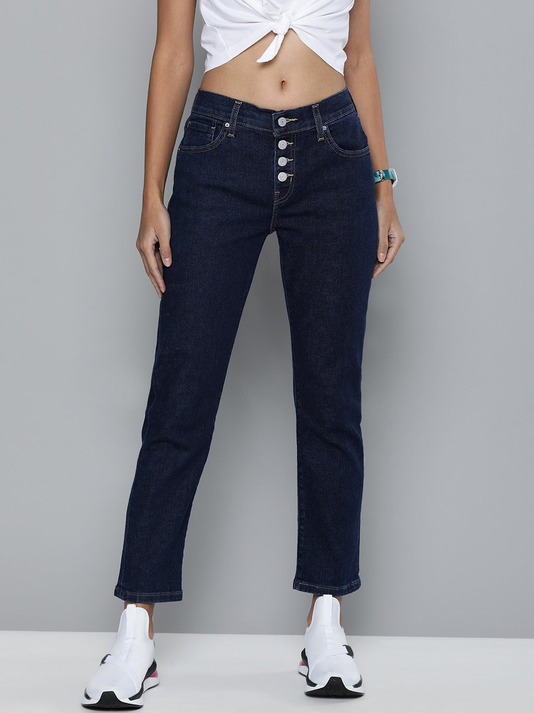 Women's Indigo Skinny Fit High Rise Jeans - 862bbe20-24d7-4f77-aeda-851f589b0c52 View