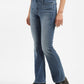 Women's 725 Blue Flared Fit High Rise Jeans - 6179d103-85bc-4692-bbe7-7d53816e92e5 View