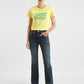 Women's 725 Blue Flared Fit High Rise Jeans - 462573b1-5e32-46f7-bb84-b4490a21636a View