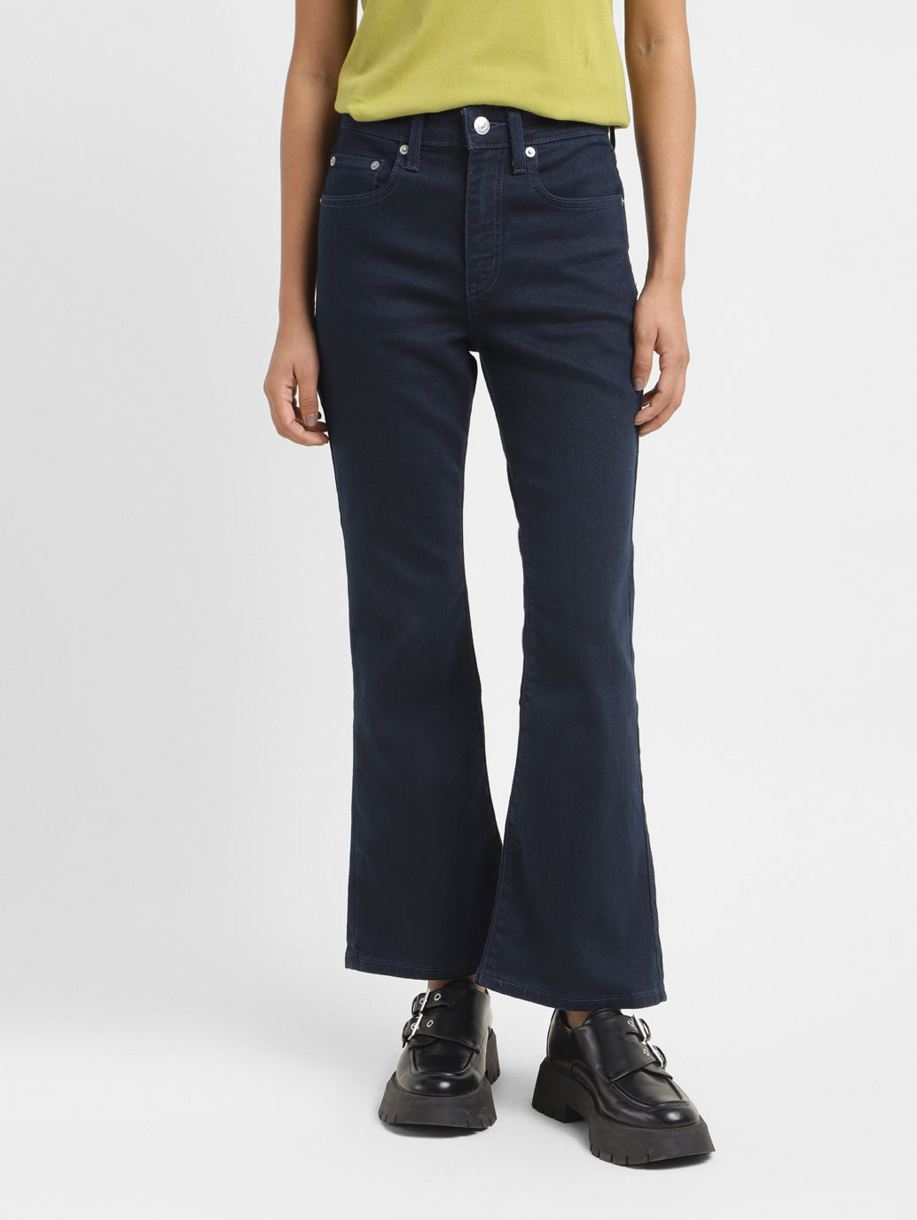 Women's 725 Blue Flared Fit Mid Rise Jeans - 5932a5a6-661f-403c-9bd1-392ecb38803d View