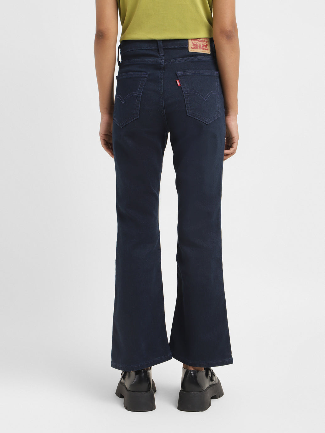 Women's 725 Blue Flared Fit Mid Rise Jeans - a0d29404-385c-47ce-9307-17246f93e8af View