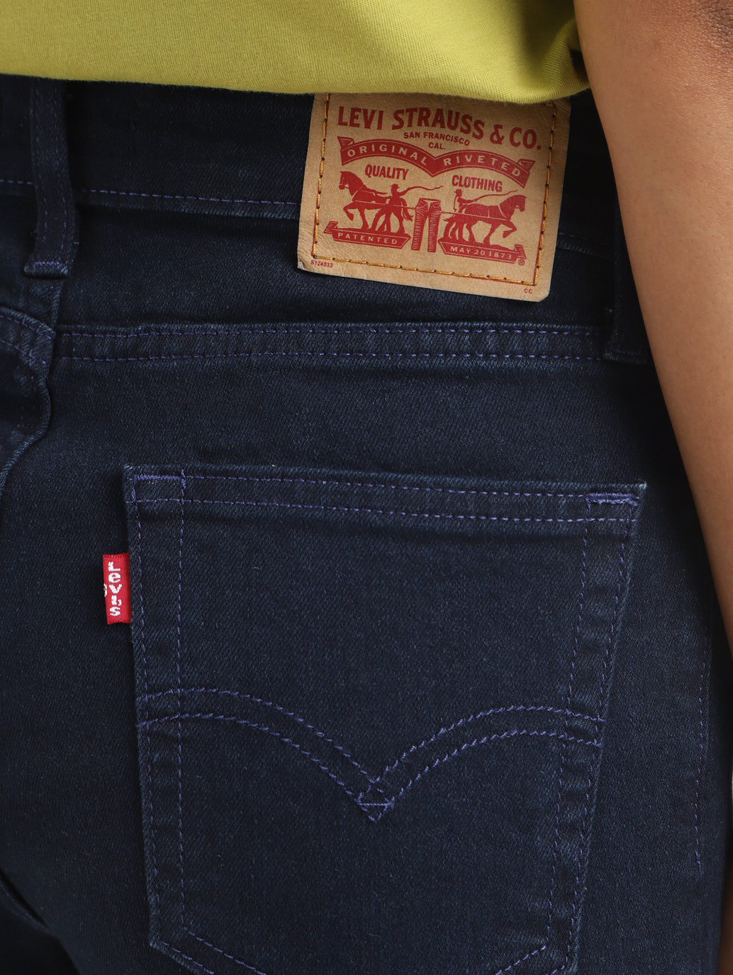 Women's 725 Blue Flared Fit Mid Rise Jeans - a5dde542-f4d9-43ab-86a4-dd90f01b755b View