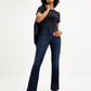 Women's 725 Navy Blue Flared Fit High Rise Jeans - Styleshot View