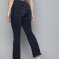 Women's 725 Blue Flared Fit High Rise Jeans - 3 View