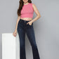 Women's 725 Blue Flared Fit High Rise Jeans - 4 View