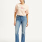 Women's 725 Blue Flared Fit High Rise Jeans - Front View
