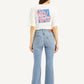 Women's 725 Blue Flared Fit High Rise Jeans - Back View